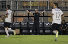 Durante a partida entre Corinthians x So Bernardo, realizada esta noite no estdio do Pacaembu, vlida pela 3 rodada do Campeonato Paulista de 2014