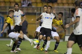 Durante a partida entre Corinthians x So Bernardo, realizada esta noite no estdio do Pacaembu, vlida pela 3 rodada do Campeonato Paulista de 2014