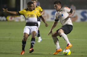 Durante a partida entre Corinthians x So Bernardo, realizada esta noite no estdio do Pacaembu, vlida pela 3 rodada do Campeonato Paulista de 2014