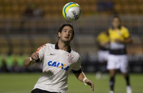 Durante a partida entre Corinthians x So Bernardo, realizada esta noite no estdio do Pacaembu, vlida pela 3 rodada do Campeonato Paulista de 2014