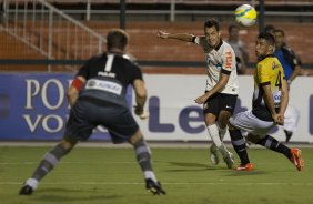 Durante a partida entre Corinthians x So Bernardo, realizada esta noite no estdio do Pacaembu, vlida pela 3 rodada do Campeonato Paulista de 2014