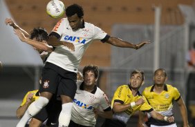 Durante a partida entre Corinthians x So Bernardo, realizada esta noite no estdio do Pacaembu, vlida pela 3 rodada do Campeonato Paulista de 2014