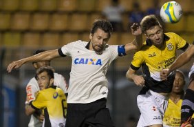 Durante a partida entre Corinthians x So Bernardo, realizada esta noite no estdio do Pacaembu, vlida pela 3 rodada do Campeonato Paulista de 2014