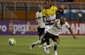 Durante a partida entre Corinthians x So Bernardo, realizada esta noite no estdio do Pacaembu, vlida pela 3 rodada do Campeonato Paulista de 2014