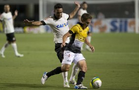 Durante a partida entre Corinthians x So Bernardo, realizada esta noite no estdio do Pacaembu, vlida pela 3 rodada do Campeonato Paulista de 2014