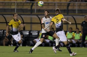 Durante a partida entre Corinthians x So Bernardo, realizada esta noite no estdio do Pacaembu, vlida pela 3 rodada do Campeonato Paulista de 2014