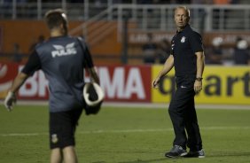 Durante a partida entre Corinthians x So Bernardo, realizada esta noite no estdio do Pacaembu, vlida pela 3 rodada do Campeonato Paulista de 2014