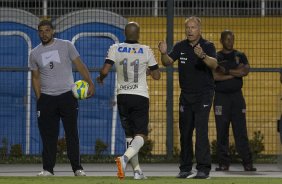 Durante a partida entre Corinthians x So Bernardo, realizada esta noite no estdio do Pacaembu, vlida pela 3 rodada do Campeonato Paulista de 2014