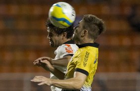 Durante a partida entre Corinthians x So Bernardo, realizada esta noite no estdio do Pacaembu, vlida pela 3 rodada do Campeonato Paulista de 2014