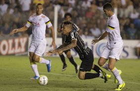 Durante a partida entre Santos x Corinthians, realizada esta noite no estdio da Vila Belmiro, vlida pela 4 rodada do Campeonato Paulista de 2014