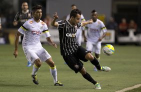 Durante a partida entre Santos x Corinthians, realizada esta noite no estdio da Vila Belmiro, vlida pela 4 rodada do Campeonato Paulista de 2014