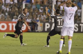 Durante a partida entre Santos x Corinthians, realizada esta noite no estdio da Vila Belmiro, vlida pela 4 rodada do Campeonato Paulista de 2014