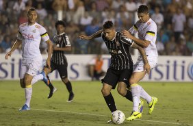 Durante a partida entre Santos x Corinthians, realizada esta noite no estdio da Vila Belmiro, vlida pela 4 rodada do Campeonato Paulista de 2014