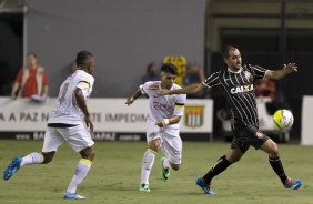 Durante a partida entre Santos x Corinthians, realizada esta noite no estdio da Vila Belmiro, vlida pela 4 rodada do Campeonato Paulista de 2014