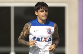 Durante o treino desta tarde no CT Joaquim Grava, zona leste de So Paulo. O prximo jogo da equipe ser domingo, contra a Ponte Preta, no estdio Moiss Lucarelli, em Campinas, jogo vlido pela quinta rodada do Campeonato Paulista 2014