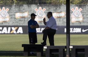 Durante o treino desta manh no CT Joaquim Grava, zona leste de So Paulo. O prximo jogo da equipe ser domingo, contra a Ponte Preta, no estdio Moiss Lucarelli, em Campinas, jogo vlido pela quinta rodada do Campeonato Paulista 2014