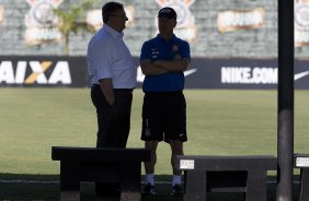 Durante o treino desta manh no CT Joaquim Grava, zona leste de So Paulo. O prximo jogo da equipe ser domingo, contra a Ponte Preta, no estdio Moiss Lucarelli, em Campinas, jogo vlido pela quinta rodada do Campeonato Paulista 2014