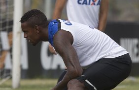 Durante o treino desta tarde no CT Joaquim Grava, zona leste de So Paulo. O prximo jogo da equipe ser amanh, dia 05/02, quarta-feira, contra o Bragantino, no estdio do Pacaembu, jogo vlido pela 6 rodada do Campeonato Paulista 2014