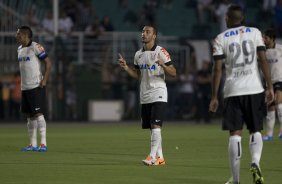 Durante a partida entre Corinthians x Bragantino, realizada esta noite no estdio do Pacaembu, vlida pela 6 rodada do Campeonato Paulista de 2014