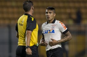 Durante a partida entre Corinthians x Bragantino, realizada esta noite no estdio do Pacaembu, vlida pela 6 rodada do Campeonato Paulista de 2014