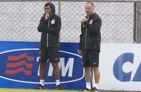 Durante o treino desta manh no CT Joaquim Grava, Parque Ecolgico do Tiete, zona leste da cidade. O prximo jogo da equipe ser amanh, dia 16/02, domingo, contra Palmeiras, no estdio do Pacaembu, vlido pela 8 rodada do Campeonato Paulista 2014