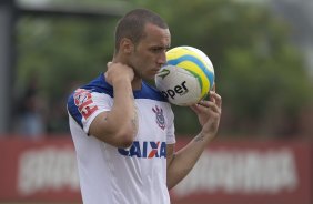 Durante o treino desta manh no CT Joaquim Grava, Parque Ecolgico do Tiete, zona leste da cidade. O prximo jogo da equipe ser amanh, dia 16/02, domingo, contra Palmeiras, no estdio do Pacaembu, vlido pela 8 rodada do Campeonato Paulista 2014