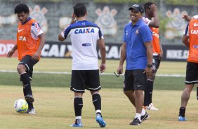 Durante o treino desta manh no CT Joaquim Grava, Parque Ecolgico do Tiete, zona leste da cidade. O prximo jogo da equipe ser amanh, dia 16/02, domingo, contra Palmeiras, no estdio do Pacaembu, vlido pela 8 rodada do Campeonato Paulista 2014