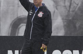 Durante o treino desta manh no CT Joaquim Grava, Parque Ecolgico do Tiete, zona leste da cidade. O prximo jogo da equipe ser amanh, dia 16/02, domingo, contra Palmeiras, no estdio do Pacaembu, vlido pela 8 rodada do Campeonato Paulista 2014