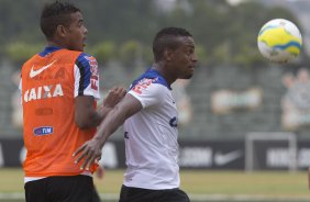 Durante o treino desta manh no CT Joaquim Grava, Parque Ecolgico do Tiete, zona leste da cidade. O prximo jogo da equipe ser amanh, dia 16/02, domingo, contra Palmeiras, no estdio do Pacaembu, vlido pela 8 rodada do Campeonato Paulista 2014