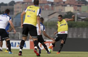 Durante o treino esta tarde no CT Joaquim Grava, Parque Ecolgico do Tiete, zona leste de So Paulo. O prximo jogo da equipe ser quarta-feira, dia 19/02, contra o Oeste de Itpolis, no estdio Benedito Teixeira, em Rio Preto, vlido pela 9 rodada do Campeonato Paulista 2014