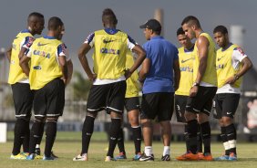 Durante o treino esta tarde no CT Joaquim Grava, Parque Ecolgico do Tiete, zona leste de So Paulo. O prximo jogo da equipe ser quarta-feira, dia 19/02, contra o Oeste de Itpolis, no estdio Benedito Teixeira, em Rio Preto, vlido pela 9 rodada do Campeonato Paulista 2014