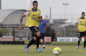 Durante o treino esta tarde no CT Joaquim Grava, Parque Ecolgico do Tiete, zona leste de So Paulo. O prximo jogo da equipe ser quarta-feira, dia 19/02, contra o Oeste de Itpolis, no estdio Benedito Teixeira, em Rio Preto, vlido pela 9 rodada do Campeonato Paulista 2014
