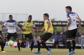 Durante o treino esta tarde no CT Joaquim Grava, Parque Ecolgico do Tiete, zona leste de So Paulo. O prximo jogo da equipe ser quarta-feira, dia 19/02, contra o Oeste de Itpolis, no estdio Benedito Teixeira, em Rio Preto, vlido pela 9 rodada do Campeonato Paulista 2014