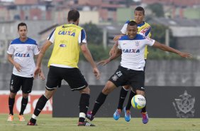 Durante o treino esta tarde no CT Joaquim Grava, Parque Ecolgico do Tiete, zona leste de So Paulo. O prximo jogo da equipe ser quarta-feira, dia 19/02, contra o Oeste de Itpolis, no estdio Benedito Teixeira, em Rio Preto, vlido pela 9 rodada do Campeonato Paulista 2014