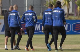 Durante o treino esta tarde no CT Joaquim Grava, Parque Ecolgico do Tiete, zona leste de So Paulo. O prximo jogo da equipe ser quarta-feira, dia 19/02, contra o Oeste de Itpolis, no estdio Benedito Teixeira, em Rio Preto, vlido pela 9 rodada do Campeonato Paulista 2014