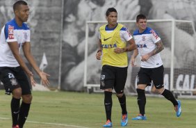 Durante o treino esta tarde no CT Joaquim Grava, Parque Ecolgico do Tiete, zona leste de So Paulo. O prximo jogo da equipe ser quarta-feira, dia 19/02, contra o Oeste de Itpolis, no estdio Benedito Teixeira, em Rio Preto, vlido pela 9 rodada do Campeonato Paulista 2014