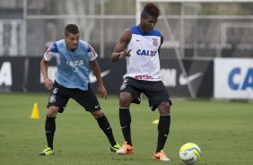 Durante o treino desta tarde no CT Joaquim Grava, Parque Ecolgico do Tiete, zona leste de So Paulo. O prximo jogo da equipe ser domingo, dia 16/03, contra a Penapolense, no estdio Tenente Carrio, vlido pela 14 rodada do Campeonato Paulista 2014