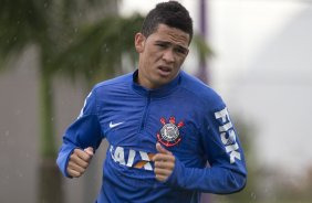 Durante o treino desta tarde no CT Joaquim Grava, Parque Ecolgico do Tiete, zona leste de So Paulo. O prximo jogo da equipe ser domingo, dia 16/03, contra a Penapolense, no estdio Tenente Carrio, vlido pela 14 rodada do Campeonato Paulista 2014