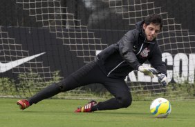 Durante o treino desta tarde no CT Joaquim Grava, Parque Ecolgico do Tiete, zona leste de So Paulo. O prximo jogo da equipe ser domingo, dia 16/03, contra a Penapolense, no estdio Tenente Carrio, vlido pela 14 rodada do Campeonato Paulista 2014