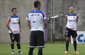 Durante o treino desta tarde no CT Joaquim Grava, Parque Ecolgico do Tiete, zona leste de So Paulo. O prximo jogo da equipe ser domingo, dia 16/03, contra a Penapolense, no estdio Tenente Carrio, vlido pela 14 rodada do Campeonato Paulista 2014