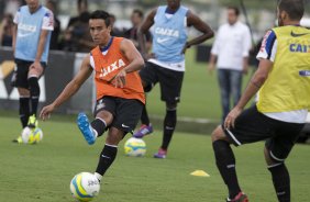 Durante o treino desta tarde no CT Joaquim Grava, Parque Ecolgico do Tiete, zona leste de So Paulo. O prximo jogo da equipe ser domingo, dia 16/03, contra a Penapolense, no estdio Tenente Carrio, vlido pela 14 rodada do Campeonato Paulista 2014