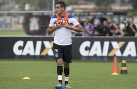 Durante o treino desta tarde no CT Joaquim Grava, Parque Ecolgico do Tiete, zona leste de So Paulo. O prximo jogo da equipe ser domingo, dia 16/03, contra a Penapolense, no estdio Tenente Carrio, vlido pela 14 rodada do Campeonato Paulista 2014