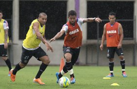 Durante o treino desta tarde no CT Joaquim Grava, Parque Ecolgico do Tiete, zona leste de So Paulo. O prximo jogo da equipe ser domingo, dia 16/03, contra a Penapolense, no estdio Tenente Carrio, vlido pela 14 rodada do Campeonato Paulista 2014