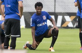 Durante o treino desta manh no CT Joaquim Grava, Parque Ecolgico do Tiete, zona leste de So Paulo. O prximo jogo da equipe ser domingo, dia 16/03, contra a Penapolense, no estdio Tenente Carrio, vlido pela 14 rodada do Campeonato Paulista 2014