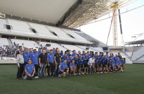 Durante o primeiro treino esta manh na Arena Corinthians, zona leste de So Paulo. O prximo jogo da equipe ser amanh, domingo, dia 16/03, contra a Penapolense, no estdio Tenente Carrio, vlido pela 14 rodada do Campeonato Paulista 2014