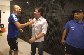 Durante o primeiro treino esta manh na Arena Corinthians, zona leste de So Paulo. O prximo jogo da equipe ser amanh, domingo, dia 16/03, contra a Penapolense, no estdio Tenente Carrio, vlido pela 14 rodada do Campeonato Paulista 2014