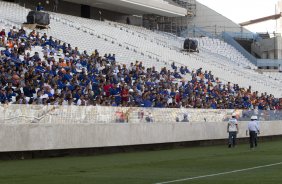 Durante o primeiro treino esta manh na Arena Corinthians, zona leste de So Paulo. O prximo jogo da equipe ser amanh, domingo, dia 16/03, contra a Penapolense, no estdio Tenente Carrio, vlido pela 14 rodada do Campeonato Paulista 2014