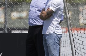 Durante o treino desta manh no CT Joaquim Grava, Parque Ecolgico do Tiete, zona leste de So Paulo. O prximo jogo da equipe ser quarta-feira, dia 19/03, contra o Bahia de Feira de Santana, jogo de ida vlido pela Copa do Brasil 2014