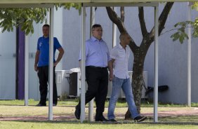 Durante o treino desta manh no CT Joaquim Grava, Parque Ecolgico do Tiete, zona leste de So Paulo. O prximo jogo da equipe ser quarta-feira, dia 19/03, contra o Bahia de Feira de Santana, jogo de ida vlido pela Copa do Brasil 2014