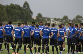 Durante o treino desta tarde no CT Joaquim Grava, Parque Ecolgico do Tiete, zona leste de So Paulo. O prximo jogo da equipe ser domingo, dia 23/03, contra o Atltico de Sorocaba, no Pacaembu, vlido pela 15 rodada, a ltima, do Campeonato Paulista de 2014